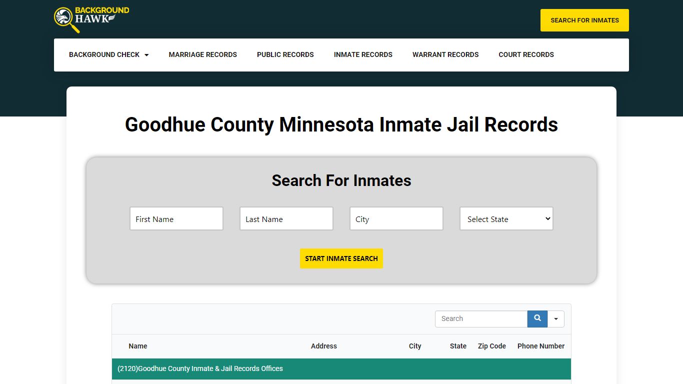 Inmate Jail Records in Goodhue County , Minnesota